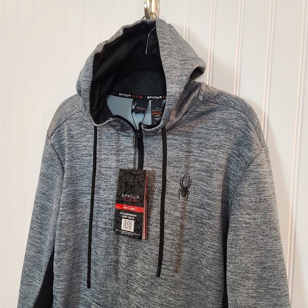 NWT Spyder Active ¼ zip hoodie, L